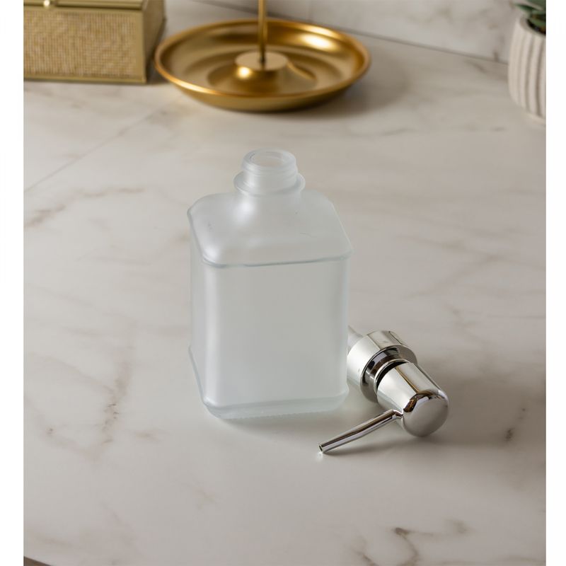 Porta-Sabonete-Frosted-370ml-Vidro-Wolff