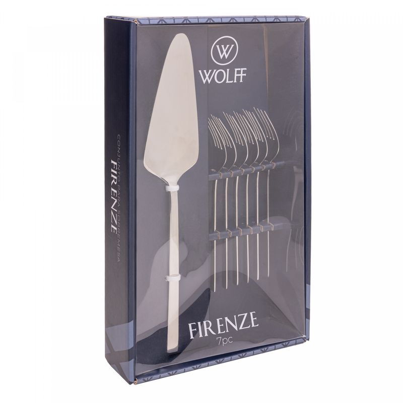 Conjunto-7-Pecas-Espatula-para-Bolo-e-6-Garfos-para-Sobremesa-Firenze-Aco-Inox-Wolff