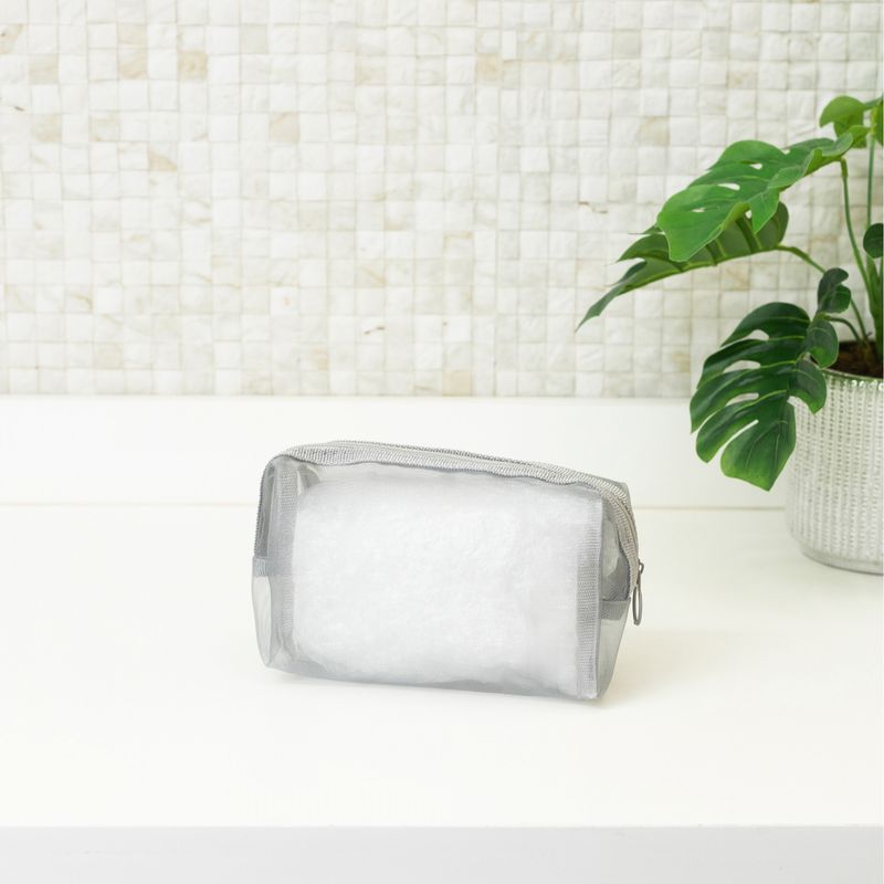 Necessaire-de-Tela-em-Poliester-Cinza-Lyor