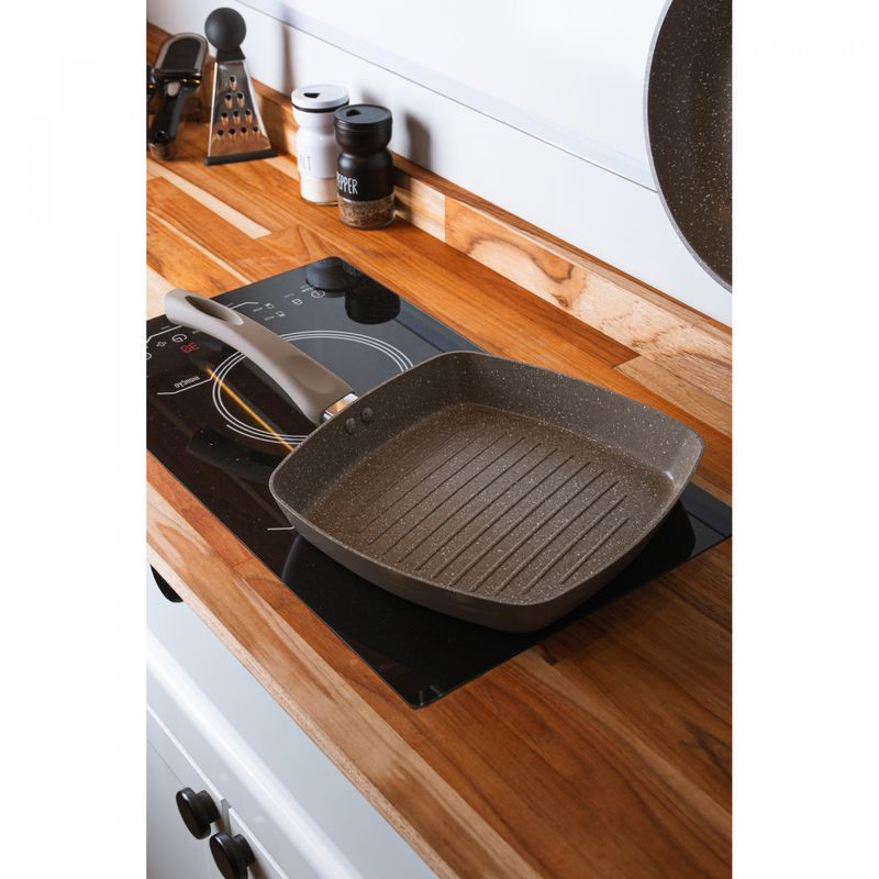 Bistequeira-de-Inducao-Granito-Chef-24cm-Taupe-Aluminio-com-Revestimento-Ceramico-Lyor