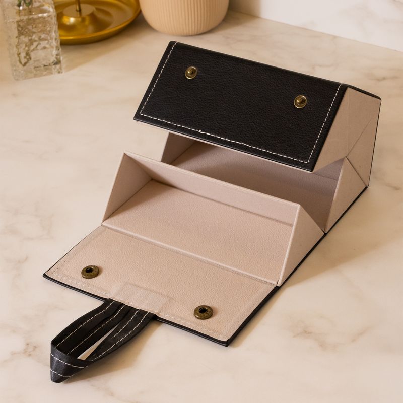 Estojo-para-Oculos-com-5-Cavidades-Preto-Couro-Sintetico-Lyor