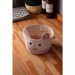 Cesta-Cat-22cm-x-22cm-x-14cm-Branca-Rosa-Poliester-Lyor