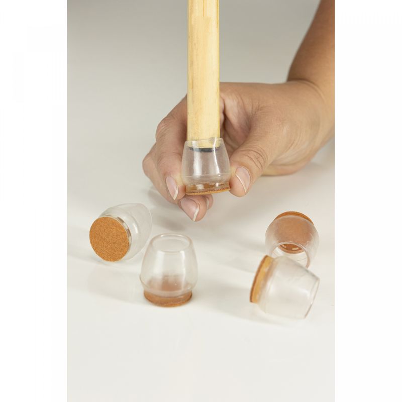 Conjunto-16-Protetores-de-Piso-para-Pes-de-Cadeira-com-Feltro-25cm-x-35cm-Incolor-Silicone-Lyor