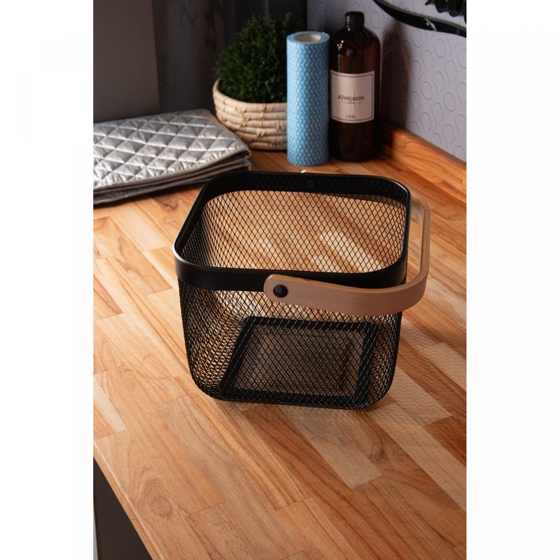 Cesta-Quadrada-com-Alca-Perfect-235cm-x-175cm-x-255cm-Preta-Metal-Lyor
