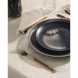 Prato de Sobremesa de Cerâmica Mist Azul Matte 21cm - Wolff