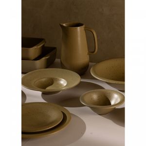Prato de Sobremesa de Cerâmica Mist Cinza Matte 21cm - Wolff