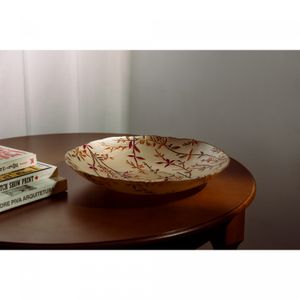 Centro de Mesa de Vidro Flower 40cm x 7,5cm - Wolff
