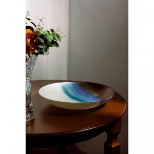Centro de Mesa de Vidro Noronha 40cm x 7,5cm - Wolff