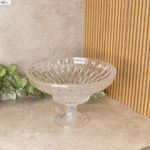 Centro-de-Mesa-de-Cristal-com-Pe-Diamond-32cm-x-20cm-Lyor