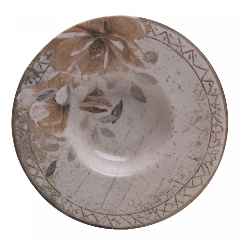 Prato-para-Risoto-Magnolia-28cm-Bege-Ceramica-Wolff