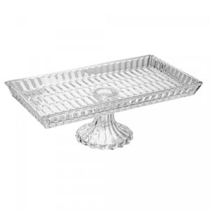 Travessa Geneva com Pé 34,5cm x 18,5cm x 11,5cm Cristal - Wolff