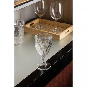 Taça de Água Diamond 320ml Vidro - Lyor