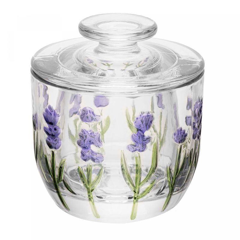 Acucareiro-com-Colher-e-Tampa-Lavanda-Hand-Painting-85cm-x-113cm-Cristal-Lyor