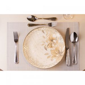 Faqueiro 30 Peças Croisé com Caixa Litografada Aço Inox - Wolff