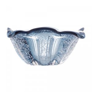 Centro de Mesa de Vidro Italy Azul 18cm x 9cm - Wolff