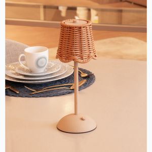 Luminária de Mesa Led 3 Tons Usb Lagoon Bege Metal - Wolff