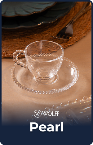 Linha Pearl - Wolff - Mesa Posta - Pérola - Bolinhas